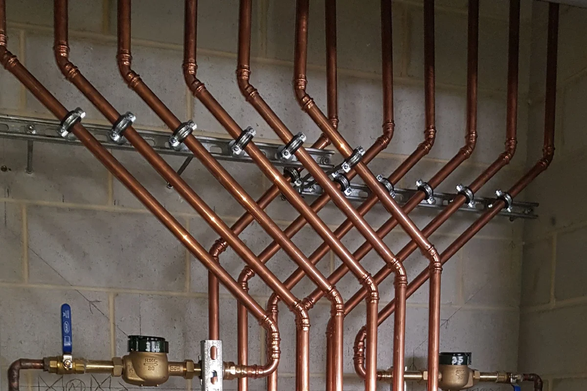 Concealed Copper Piping