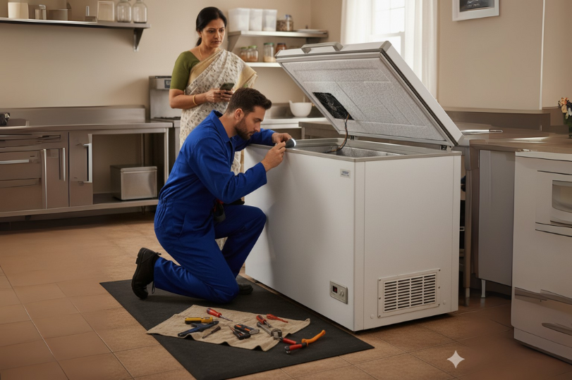 fridge repair in Surat, refrigerator maintenance, deep freezer repair